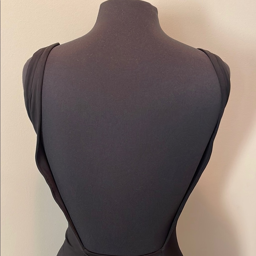 bebe Black Ruched Mini Dress - Picture 5 of 7